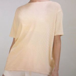 Lulu lemon Back in Action Short Sleeve Shirt - Ivory size 8